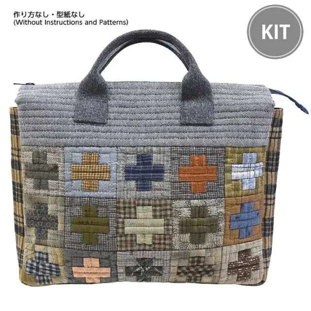 Yoko Saito Cross Pattern kit sac patchwork croix 30x35 cm