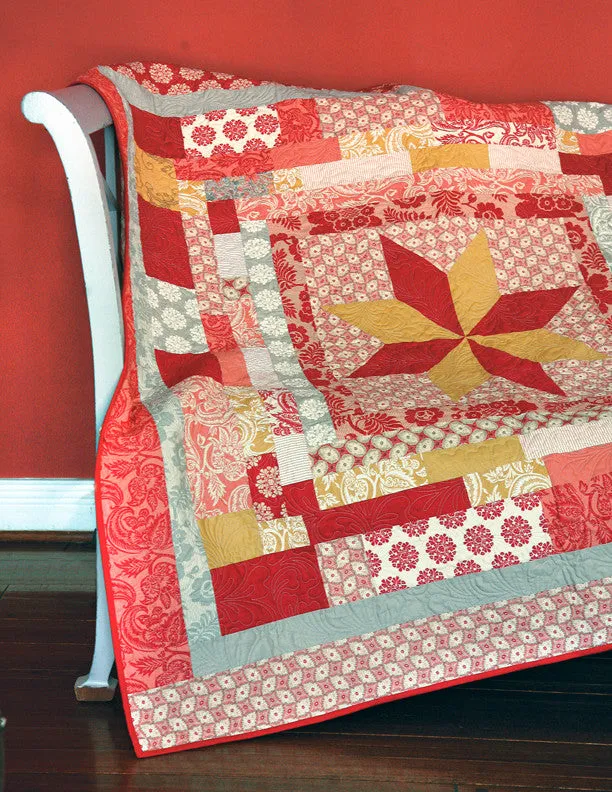 French General Madame Rouge Soirée Française patron patchwork imprimé