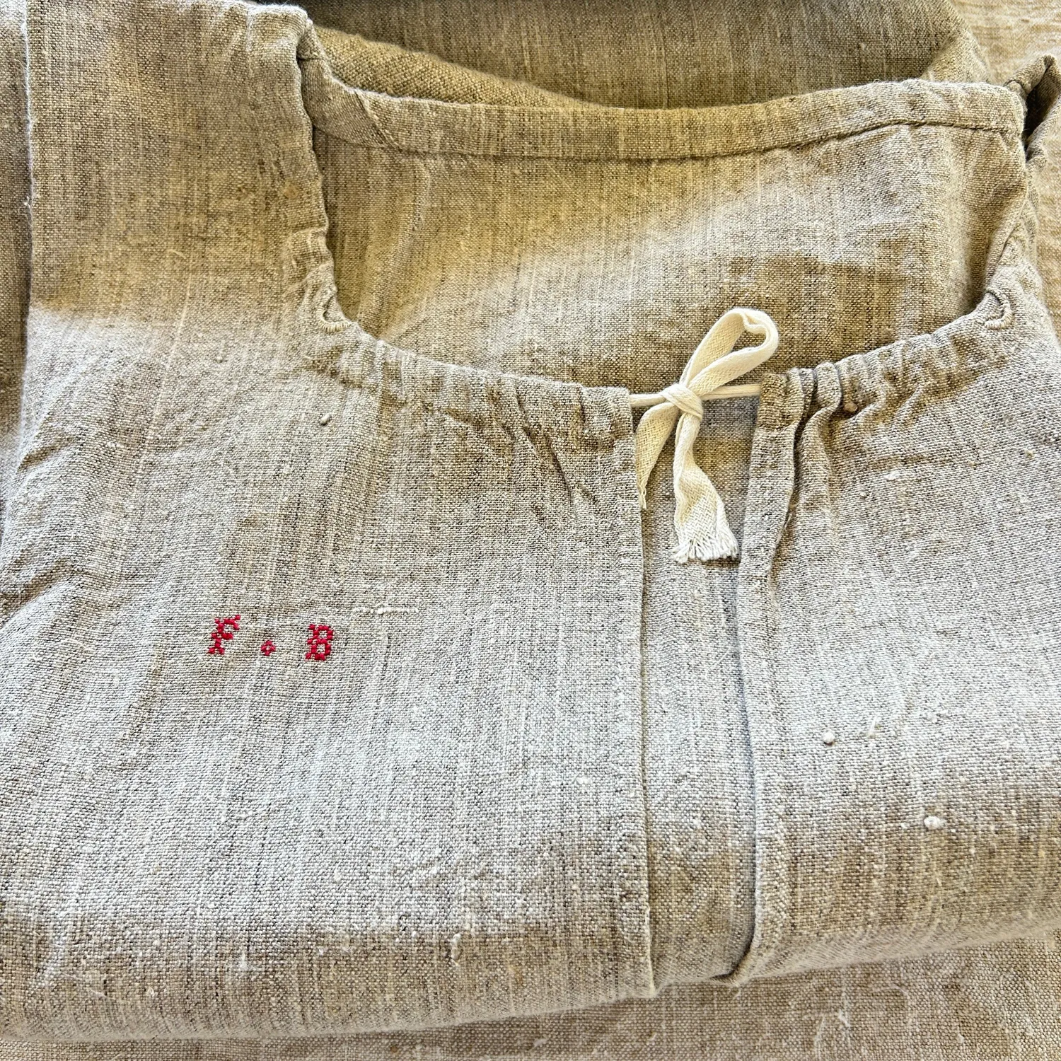 French General chemise chanvre ancien FB taille 8-10 chanvre