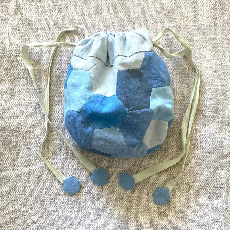 Hetties Patch Shades of Blue kit tote à liens coton