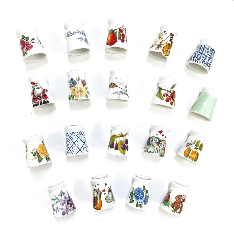 Yoko Saito dé porcelaine Arita quilting motif aléatoire