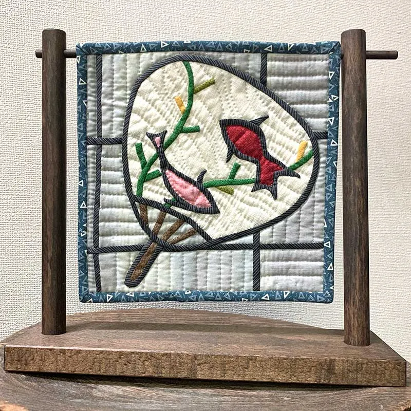 Yoko Saito Summer Stained Glass kit patchwork poisson 21,5 cm