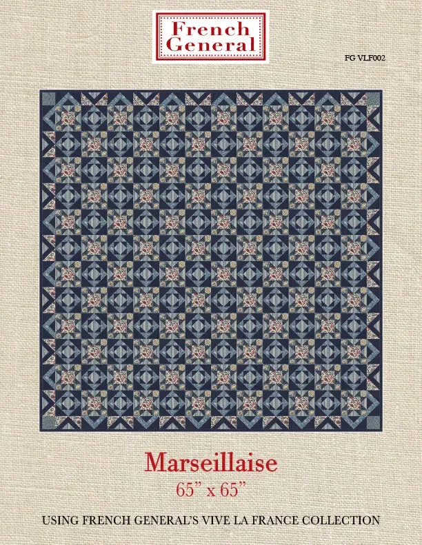 French General Marseillaise patron quilt imprimé